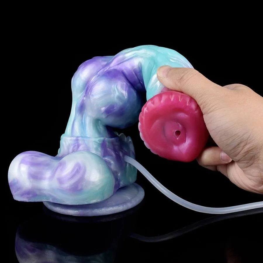 10 Inches Silicone Dog Ejaculating Dildo Sex Toy