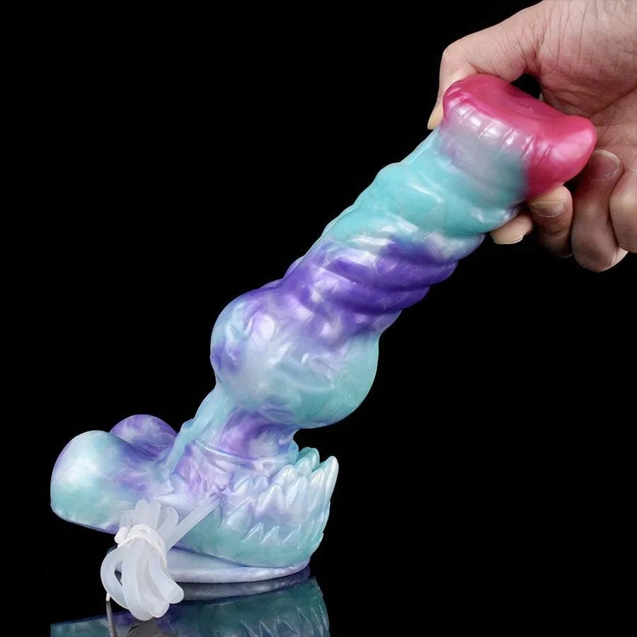 10 Inches Silicone Dog Ejaculating Dildo Sex Toy