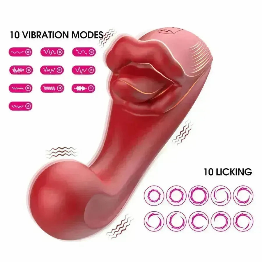 2-In-1 Rabbit Licking Vibrator