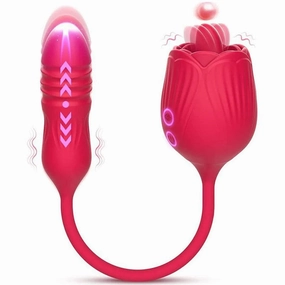 2-In-1 Rose Vibrator for Women