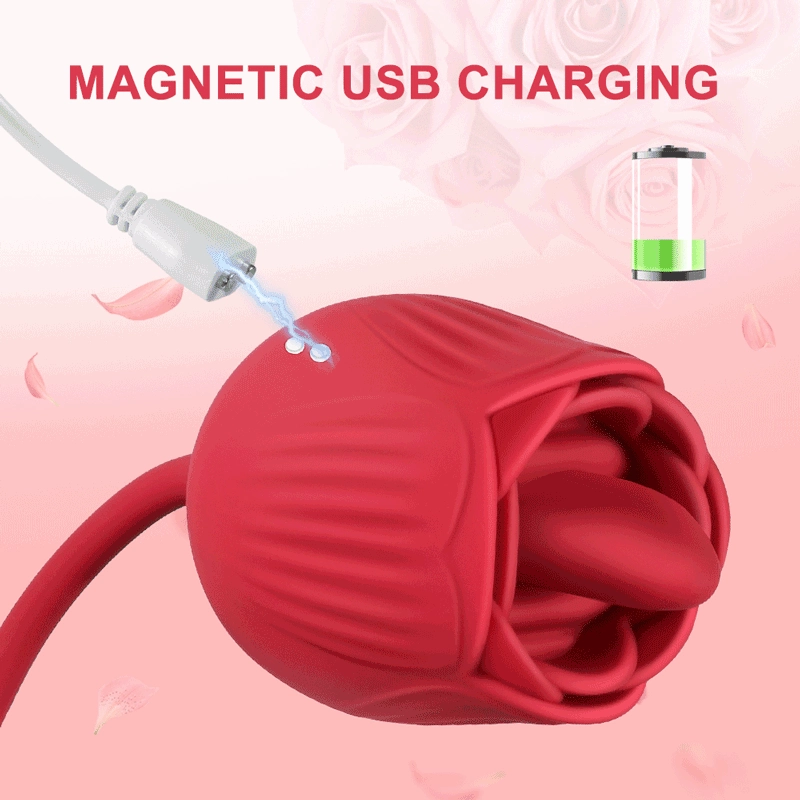 2-In-1 Rose Vibrator for Women