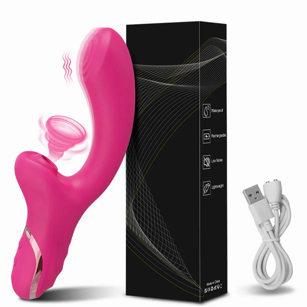 3-in-1 Clit Sucker & G-Spot Vibrator with Silent Dual Stimulation