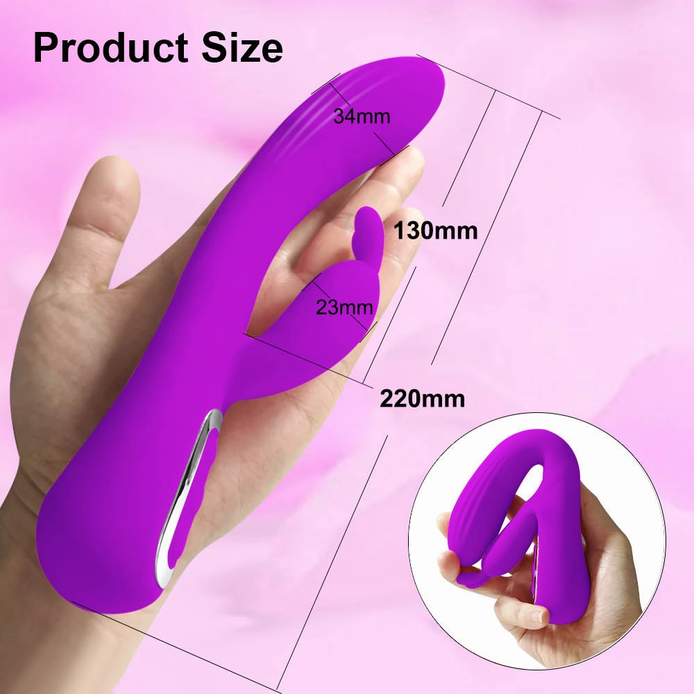 7 Frequencies Rabbit Vibrator with 42°C Heating V8