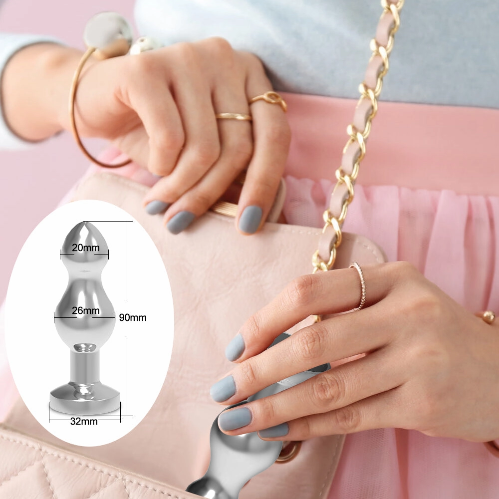 7 Vibrating Modes Anal Plug APP Control Vibrator Stainless Steel Butt Plug for Women Waterproof Anal Sex Toys for Men