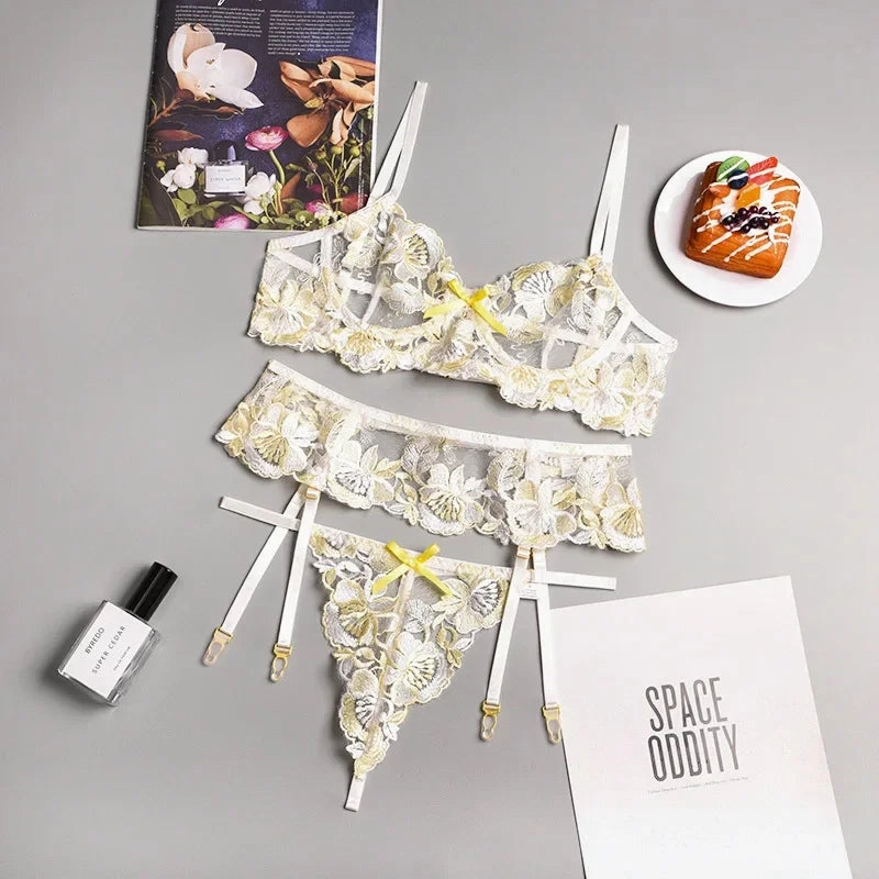 #PB 3 Piece Sexy Lingerie Set