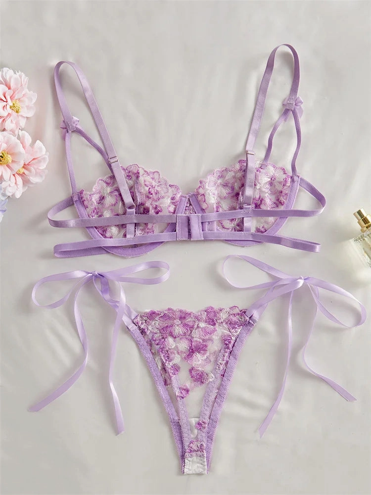 #PB Purple Lingerie Set
