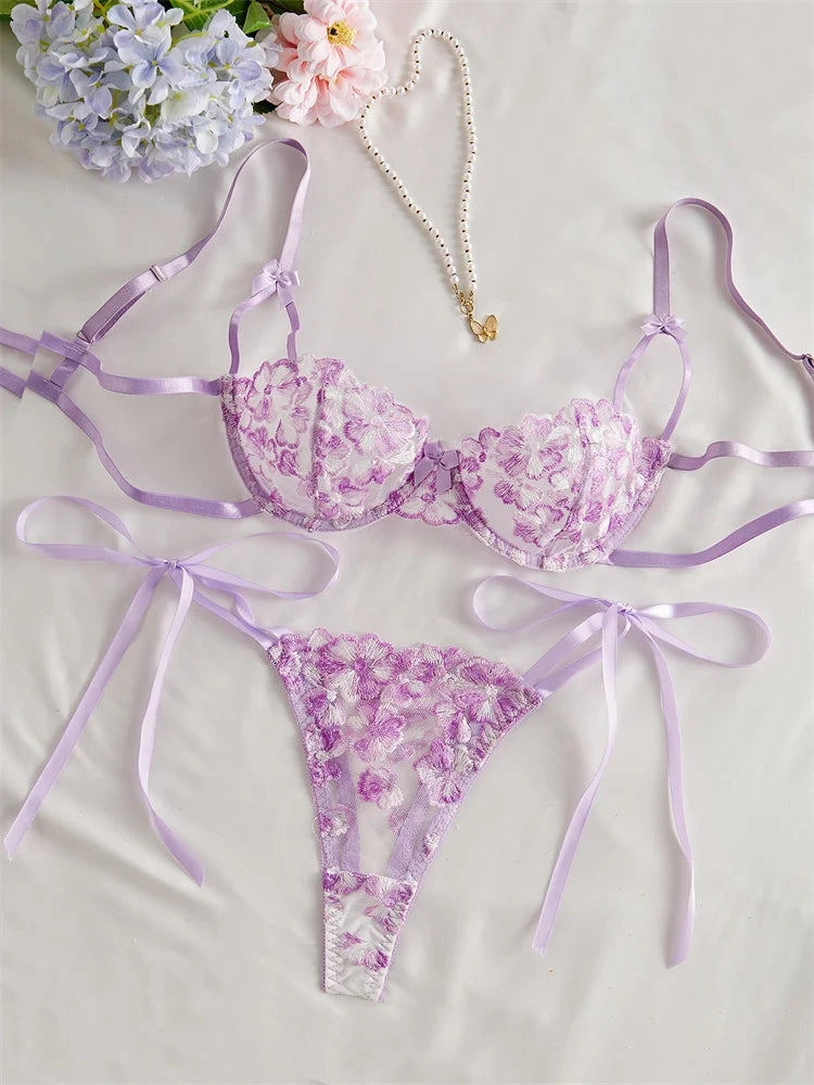 #PB Purple Lingerie Set