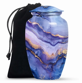 Abstract Urn: Forever Remembered, Large Cremation Urn For Men
