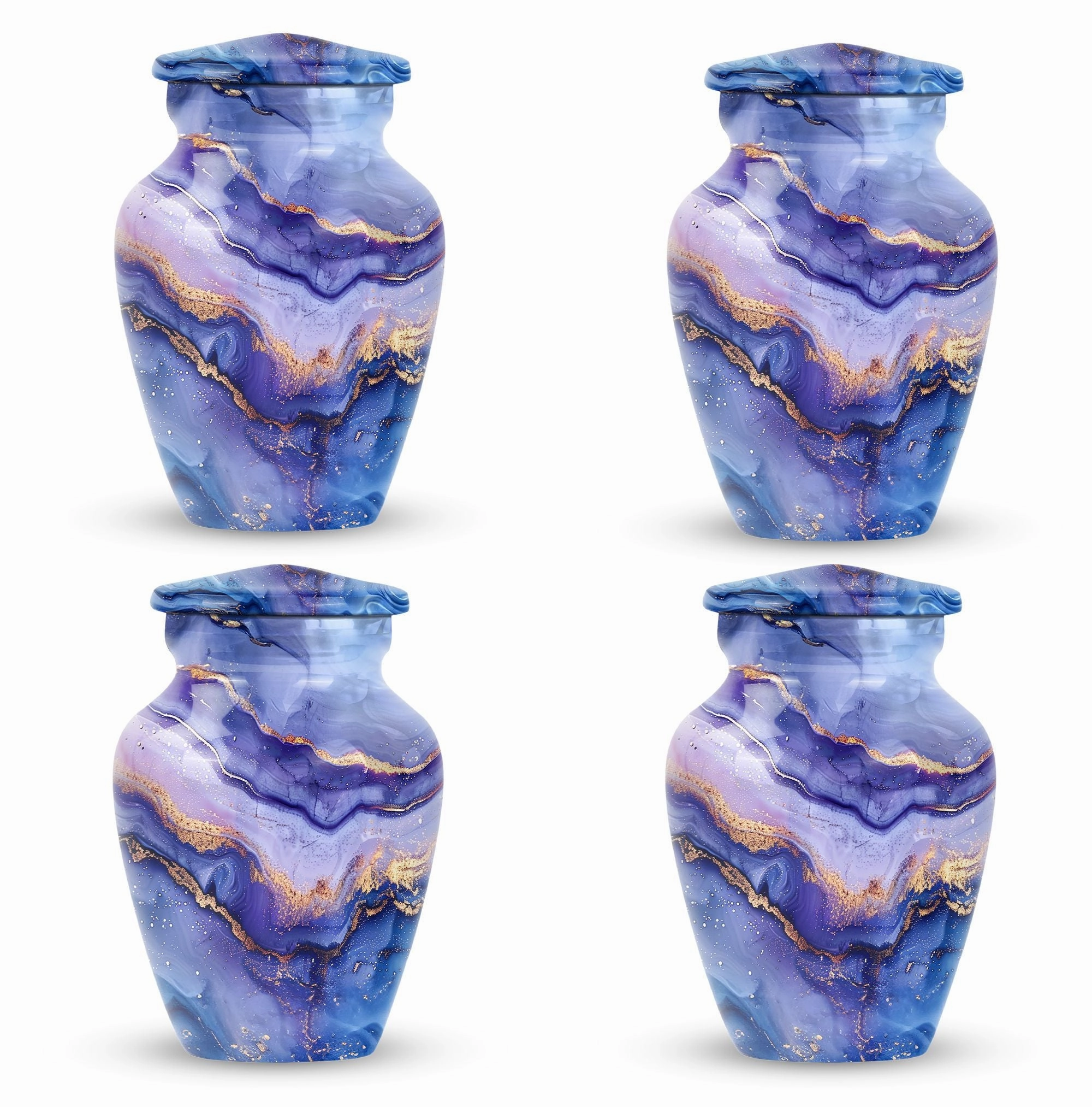 Abstract Urn: Forever Remembered, Large Cremation Urn For Men