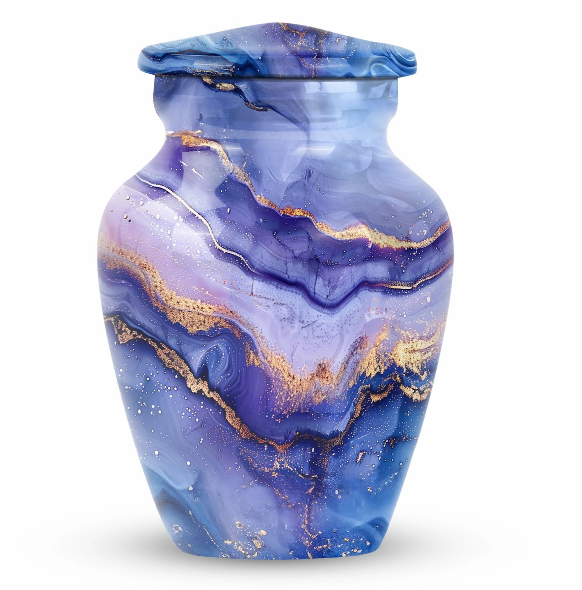 Abstract Urn: Forever Remembered, Large Cremation Urn For Men