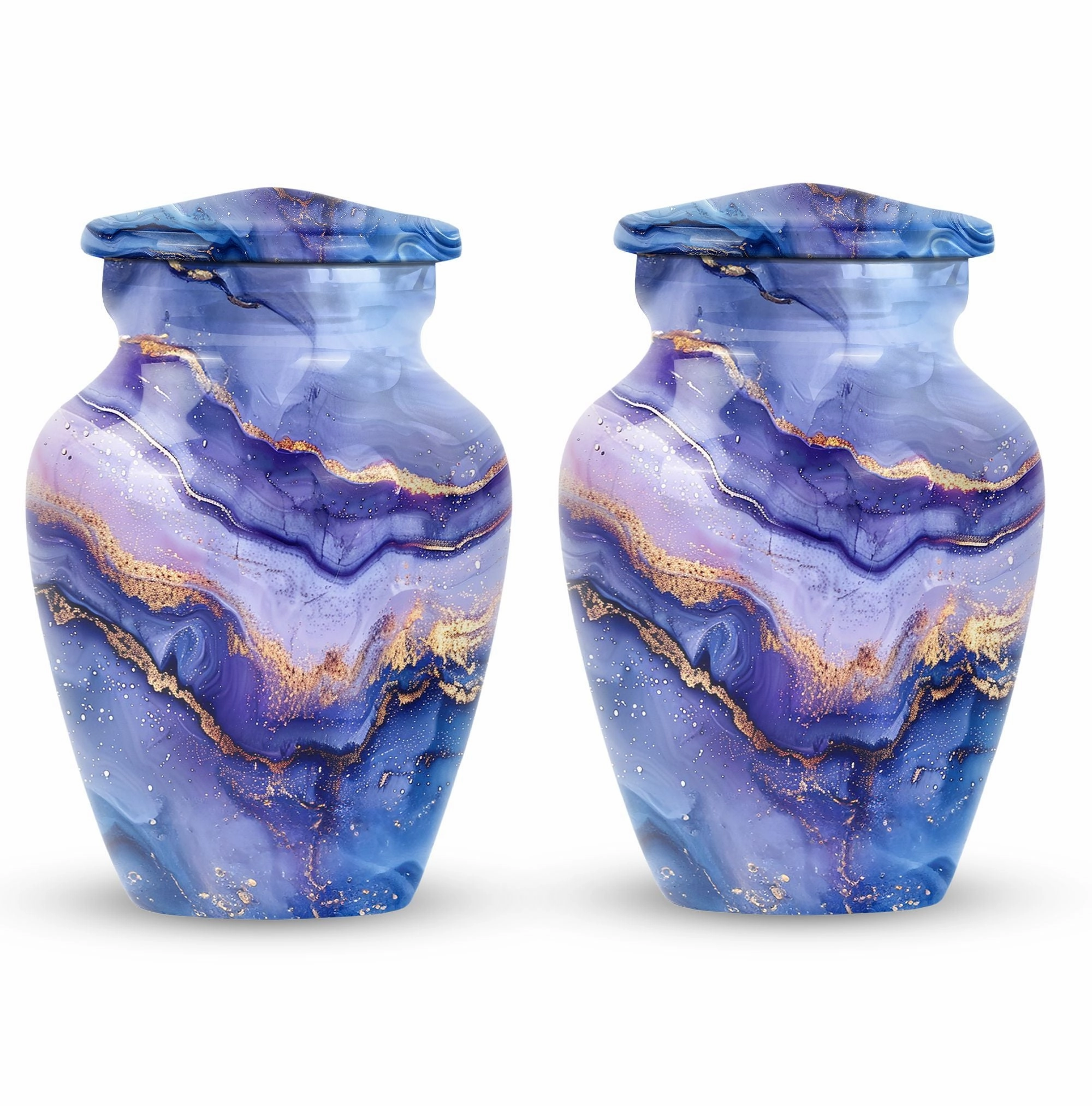 Abstract Urn: Forever Remembered, Large Cremation Urn For Men