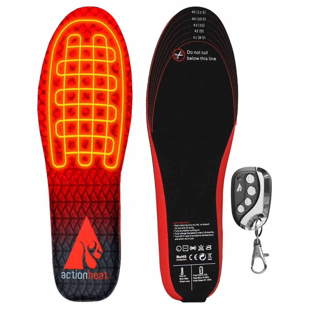 ActionHeat AH-INS-LI-01-SM Adult Fabric Rechargeable Heated Insoles