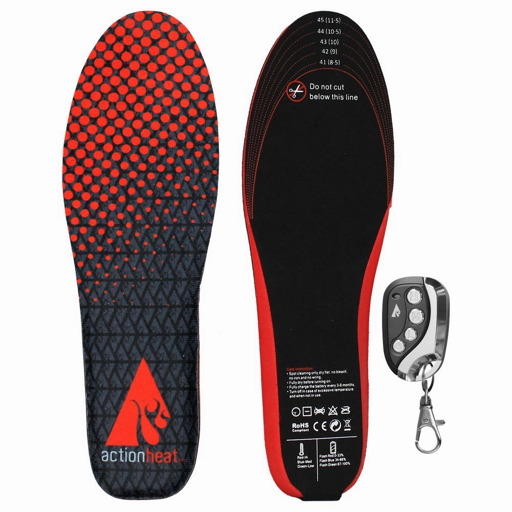 ActionHeat AH-INS-LI-01-SM Adult Fabric Rechargeable Heated Insoles
