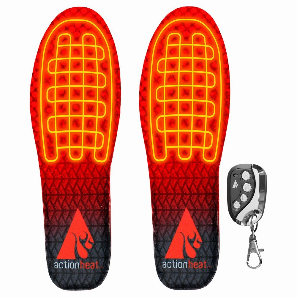 ActionHeat AH-INS-LI-01-SM Adult Fabric Rechargeable Heated Insoles