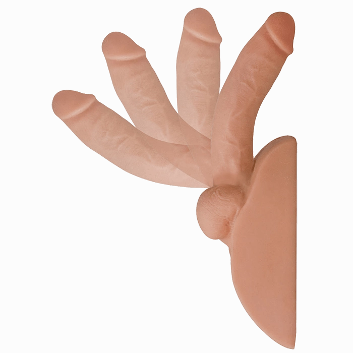 AdamMale® Toys™ Rock Hard CyberSkin Ass Stroker with Erect Cock