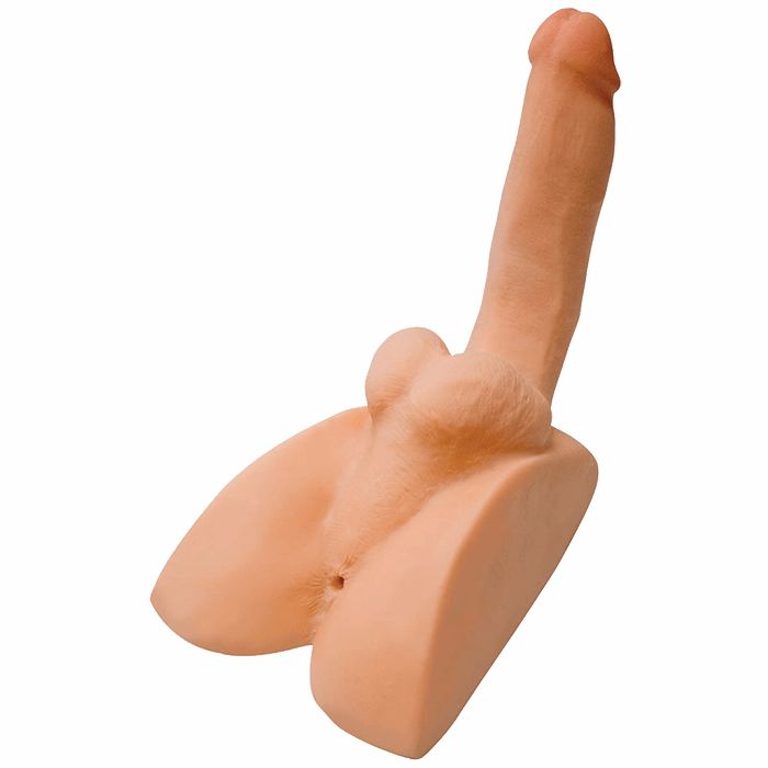 AdamMale® Toys™ Rock Hard CyberSkin Ass Stroker with Erect Cock