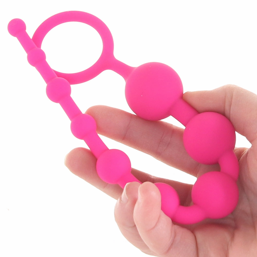 All About Anal Seamless Anal Beads in Pink