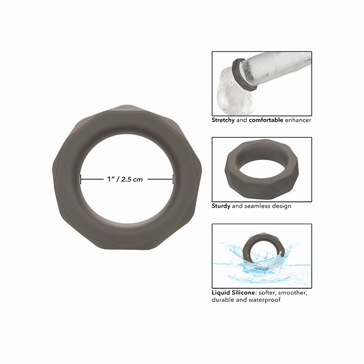 Alpha Liquid Silicone Prolong Prismatic Cock Ring