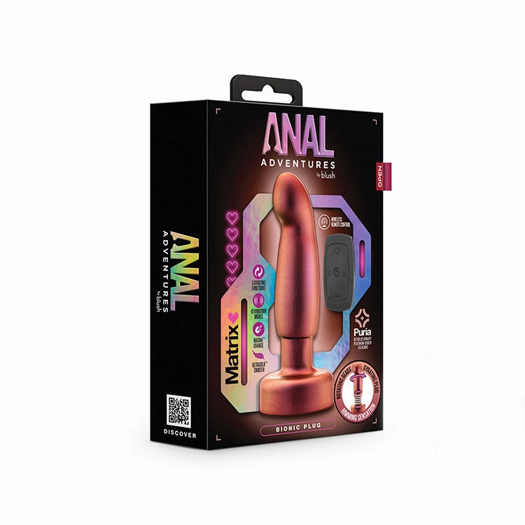 Anal Adventures Matrix Bionic Vibrating Rimming Plug