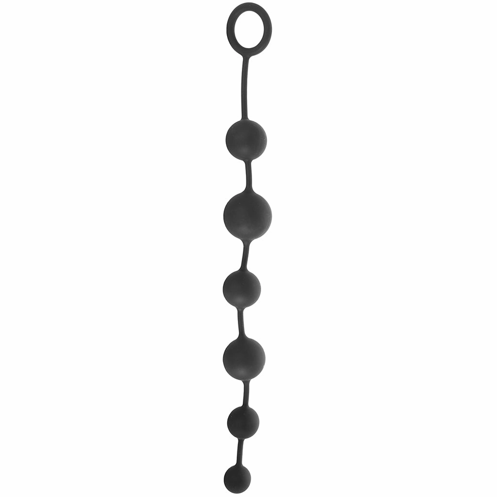 Anal Adventures Platinum Large Silicone Anal Beads