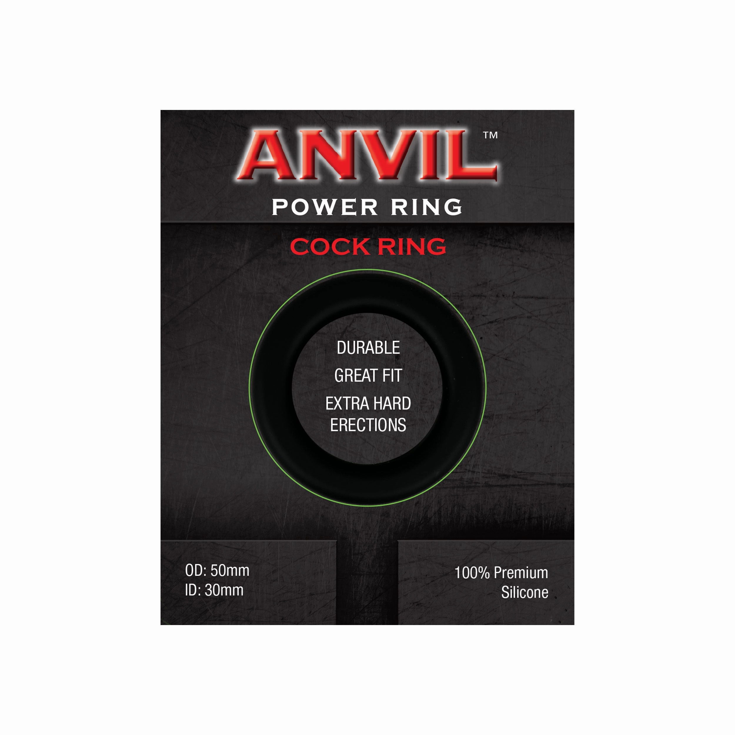 Anvil Black Power Ring