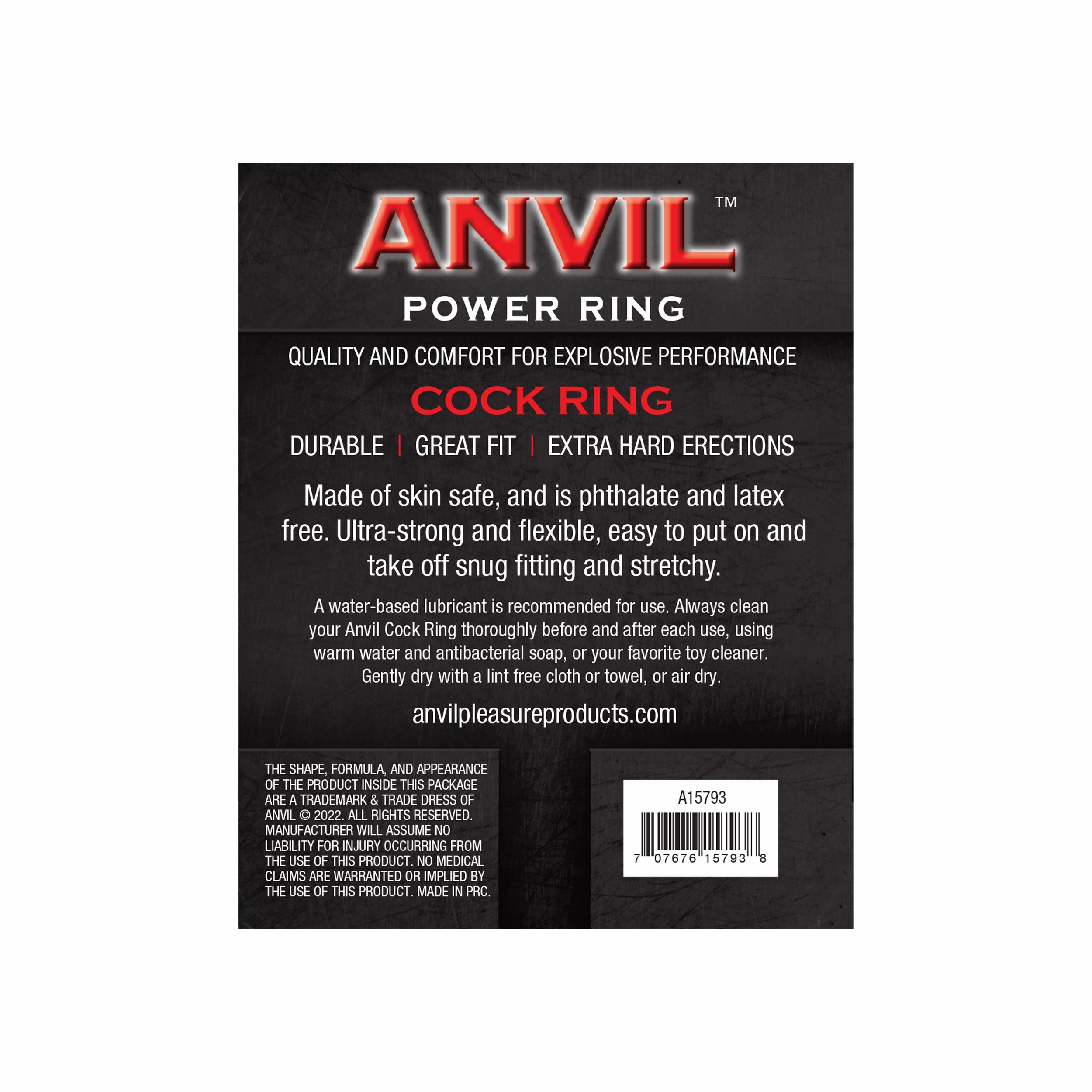 Anvil Black Power Ring