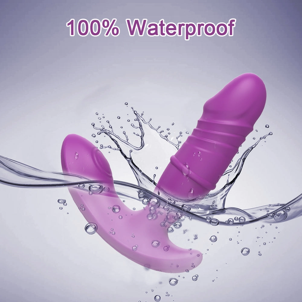 APP Control 3 In 1 Thrusting Dildo Vibrator 9 Thrust Modes And 9 Frequency Pats Clitoris Wearable Vibrators