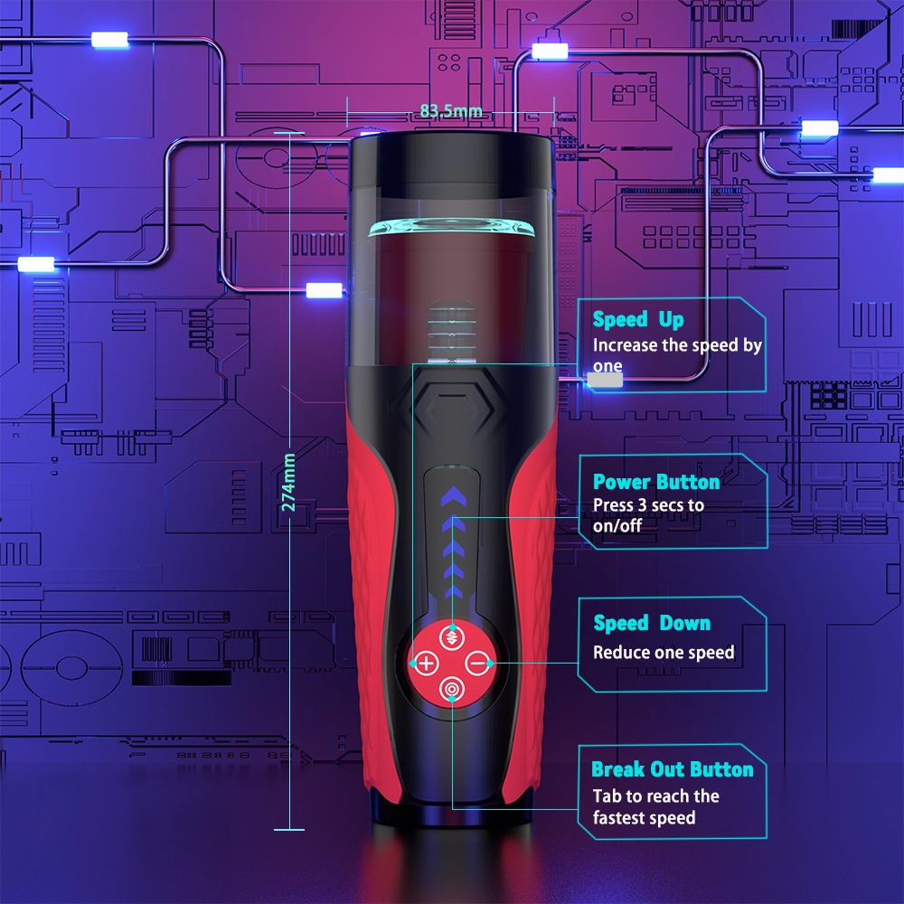 Automatic Rotating & Thrusting Male Masturbator Vagina Masturbation Equipment