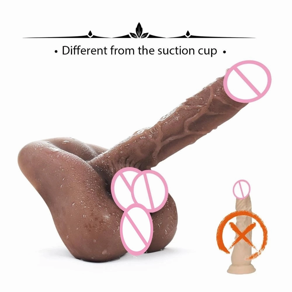 Balls On Ground Dildo