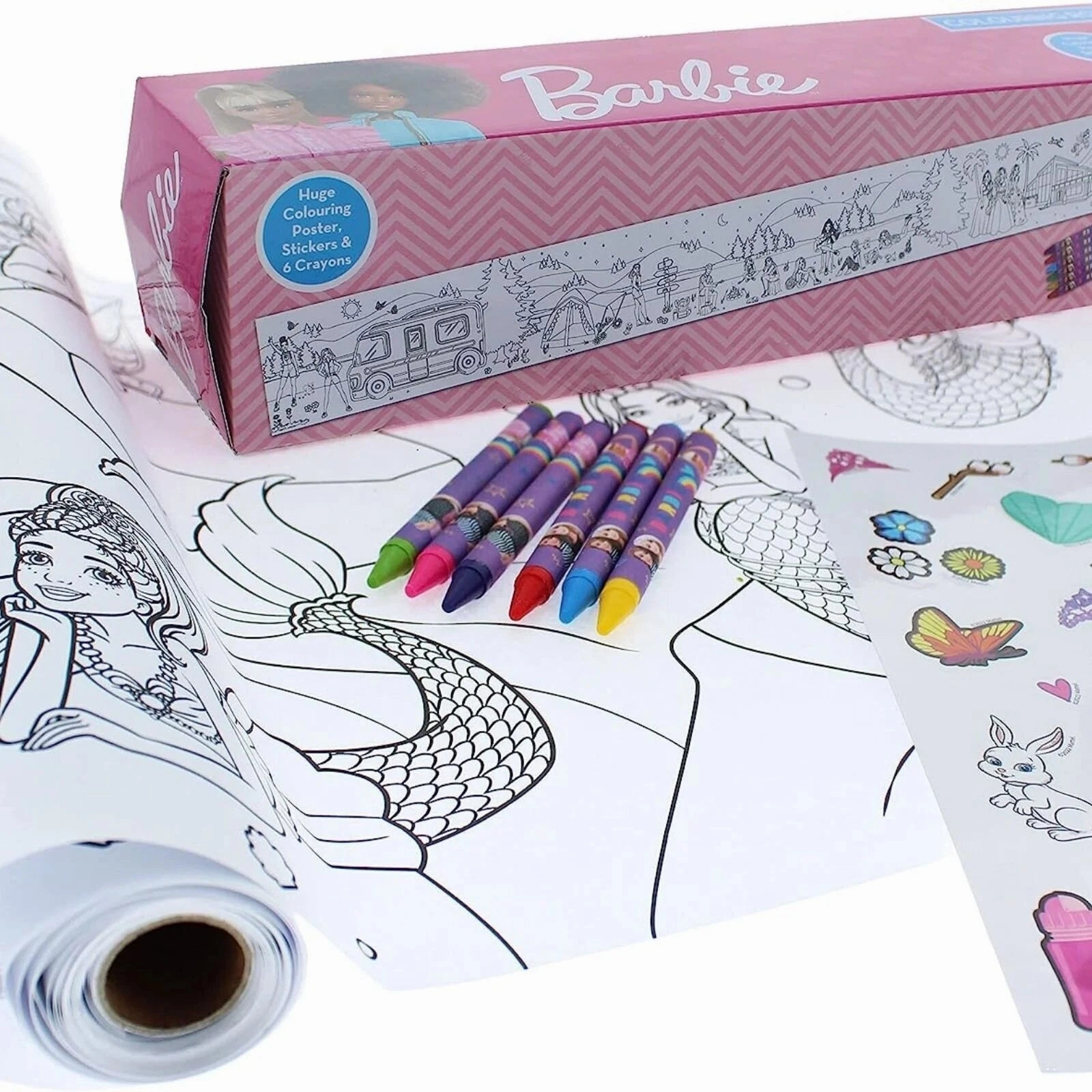 Barbie Colouring Roll