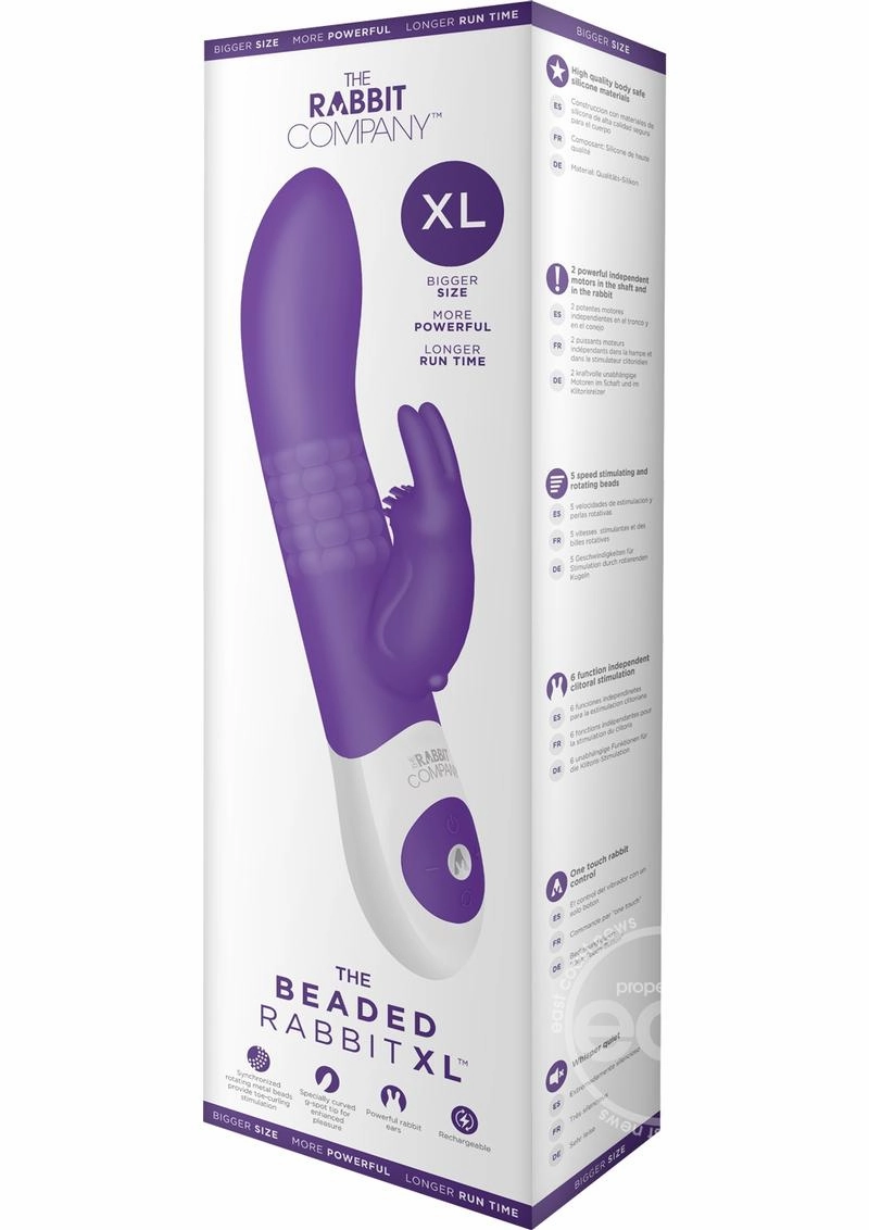 Beaded Rechargeable Rabbit XL The Rabbit Company