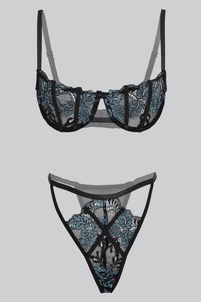 Black Lace Lingerie Set