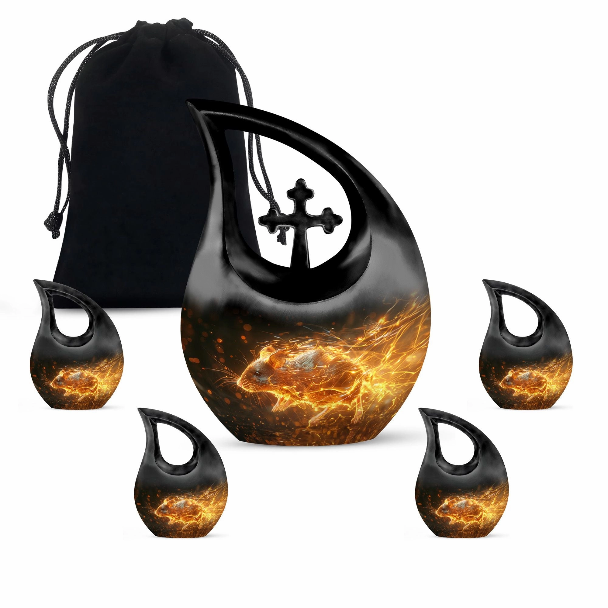 Blazing Speed Mouse Loving Tribute Cremation Urn For Your Beloved