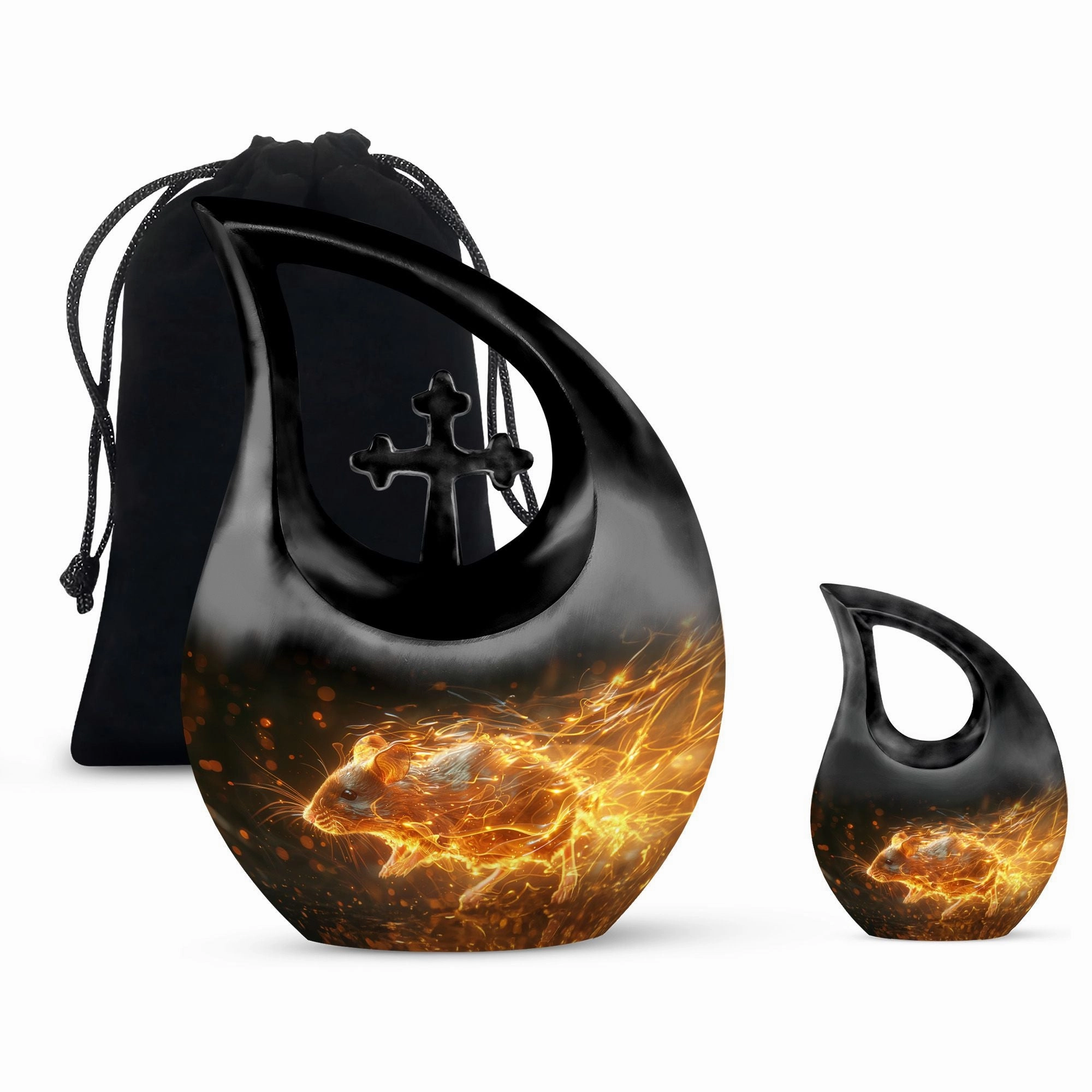 Blazing Speed Mouse Loving Tribute Cremation Urn For Your Beloved
