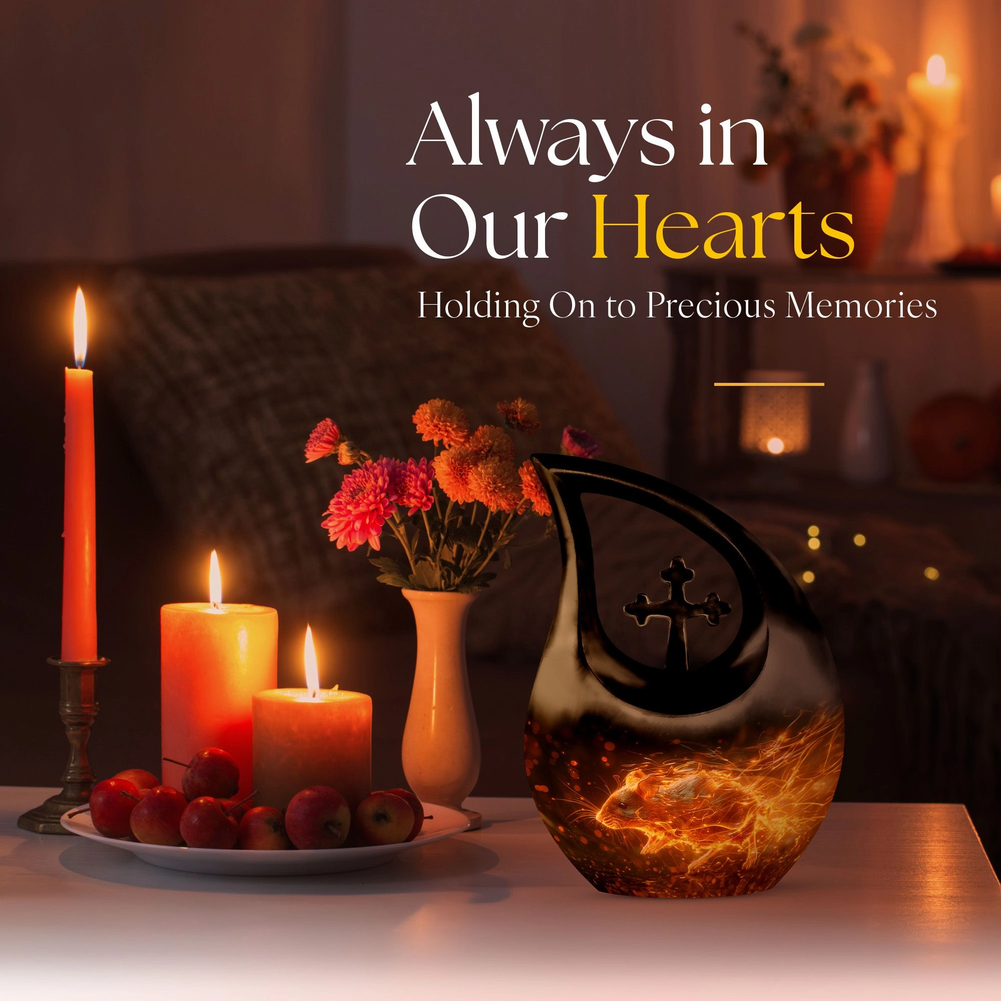 Blazing Speed Mouse Loving Tribute Cremation Urn For Your Beloved