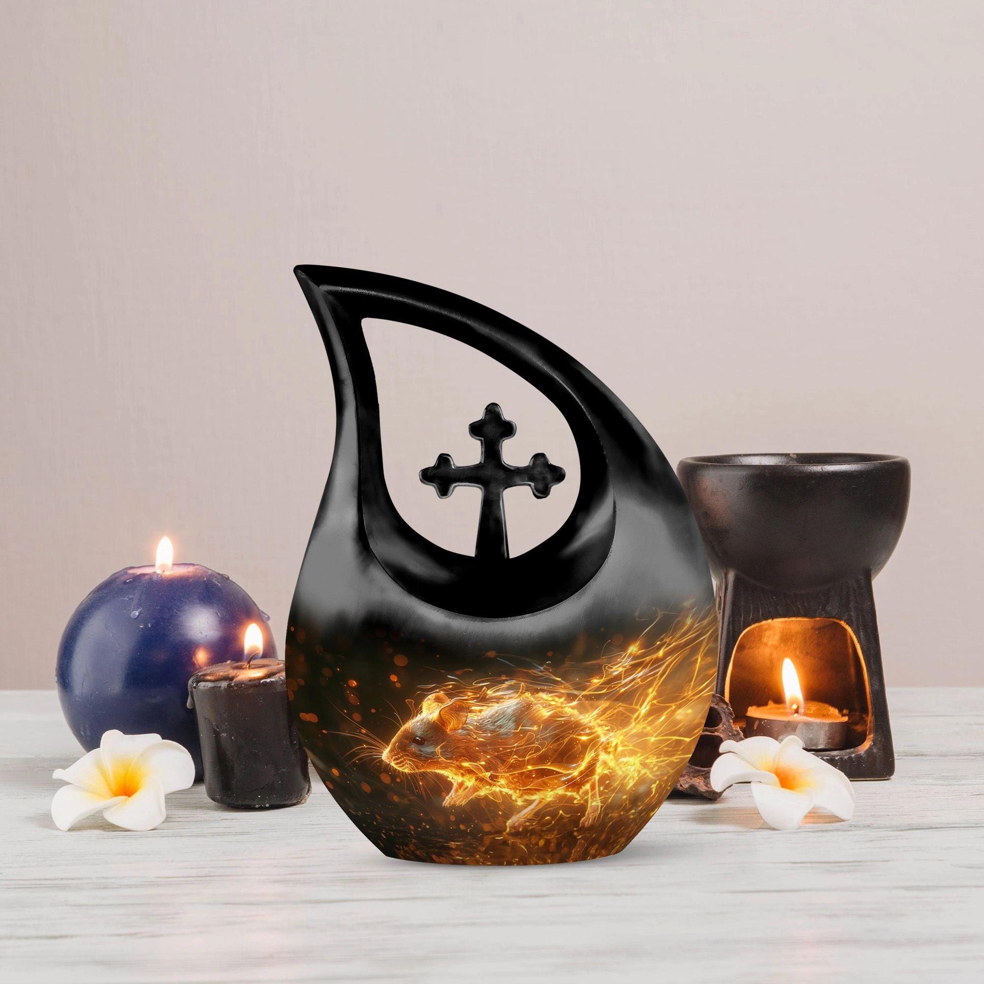 Blazing Speed Mouse Loving Tribute Cremation Urn For Your Beloved