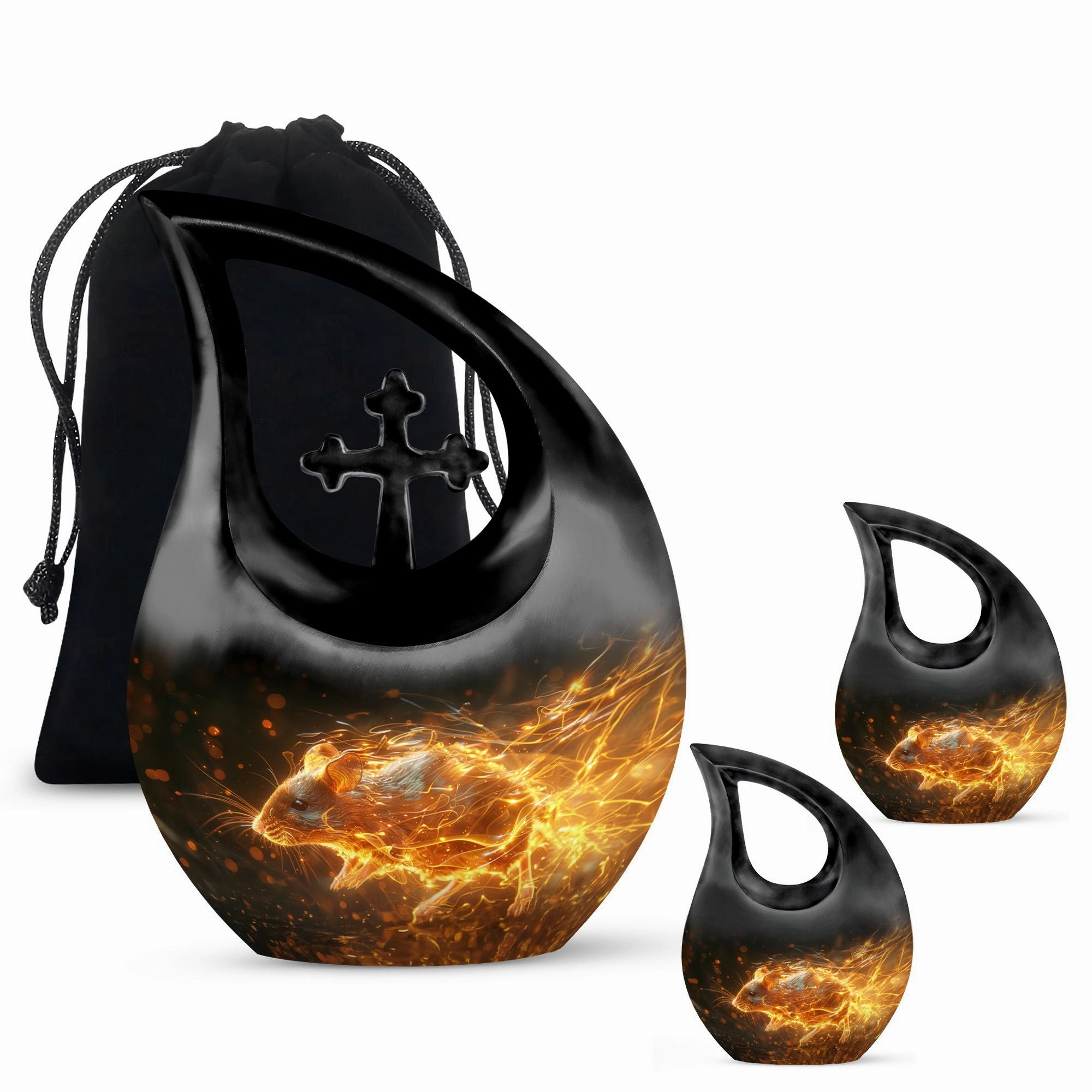 Blazing Speed Mouse Loving Tribute Cremation Urn For Your Beloved