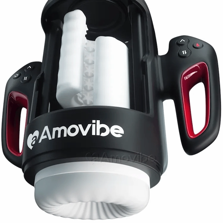 BlowStation - Rubbing Masturbator with Vibration, Warming Function & Phone Mount