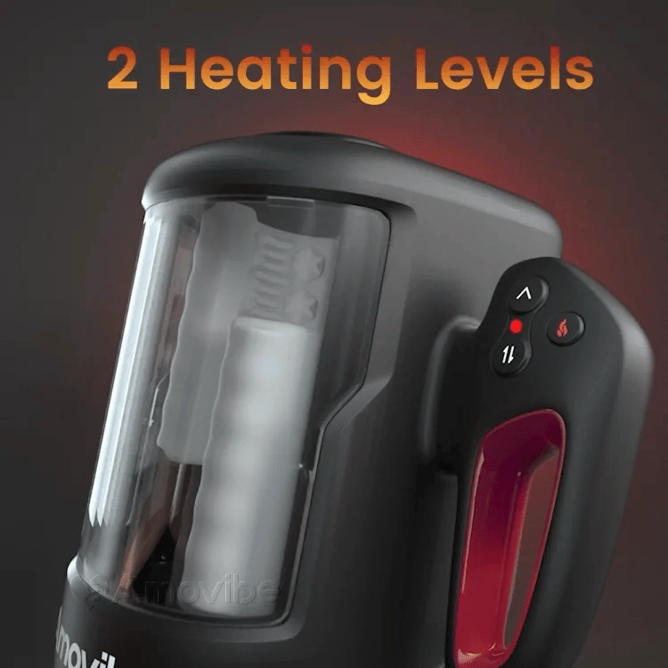 BlowStation - Rubbing Masturbator with Vibration, Warming Function & Phone Mount