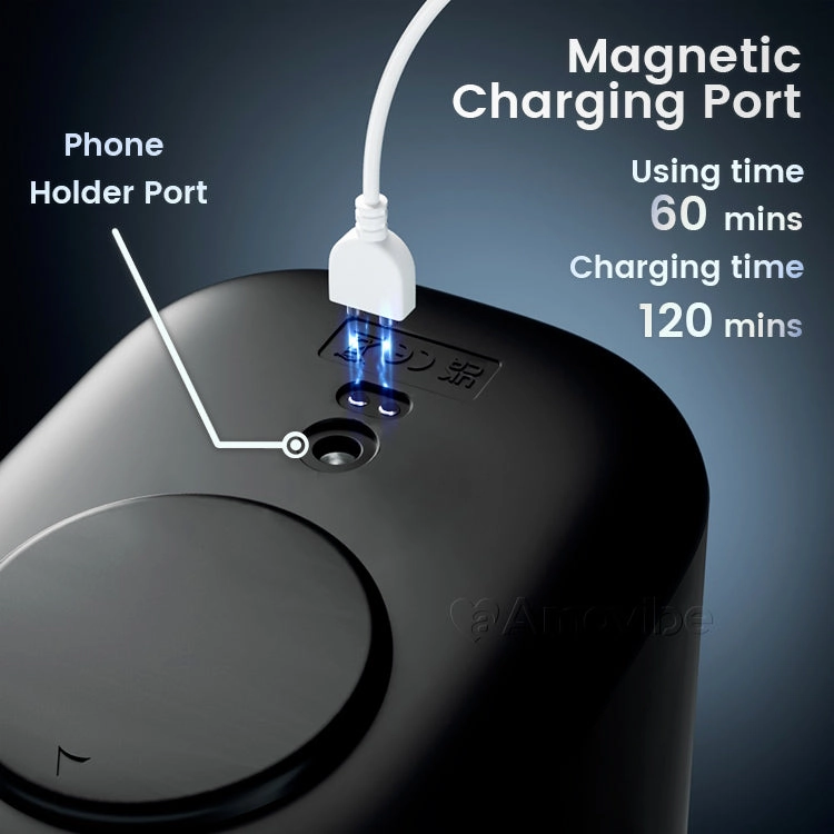 BlowStation - Rubbing Masturbator with Vibration, Warming Function & Phone Mount