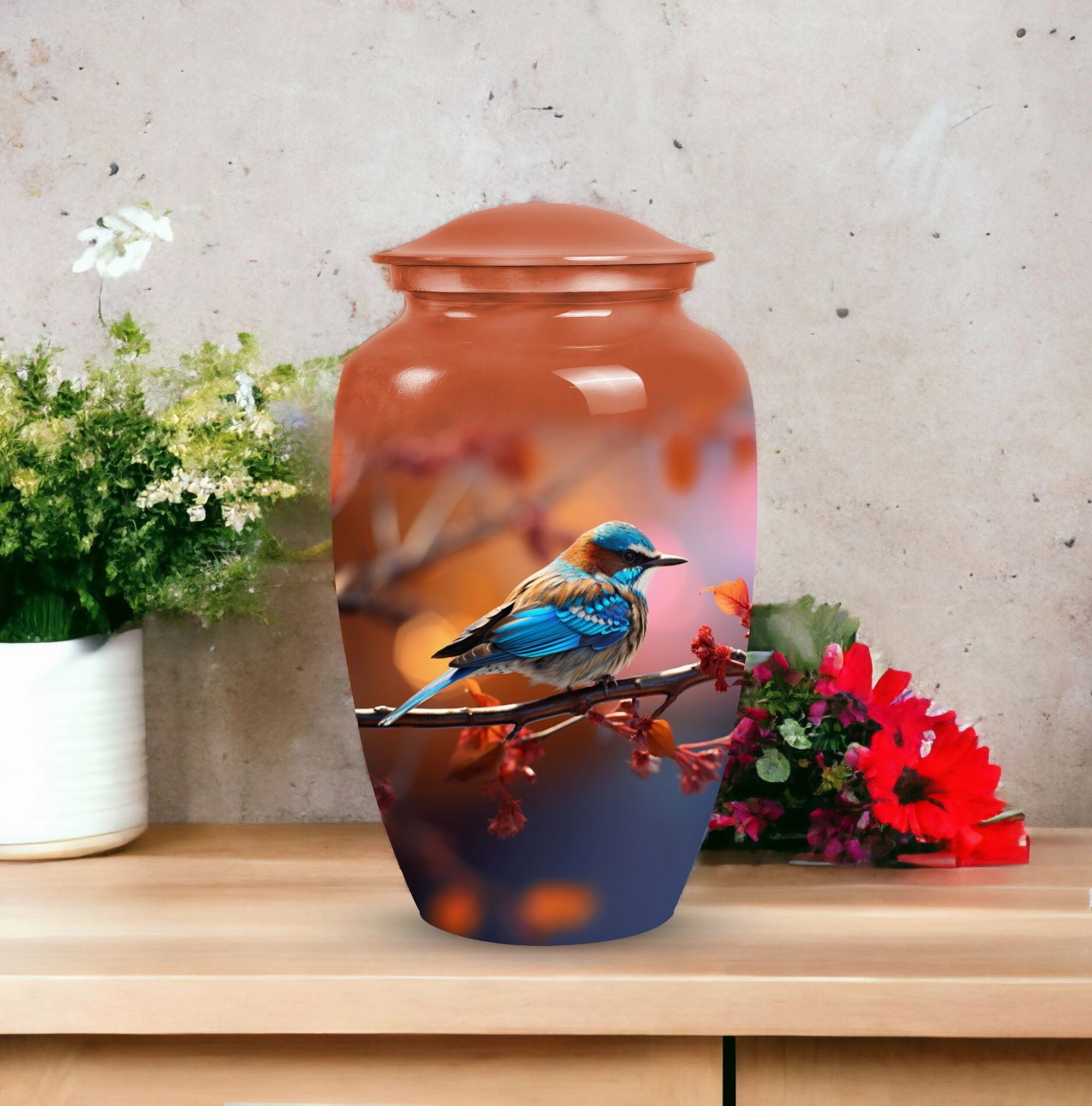Blue Sparrow Memorial Cremation Classic: An Elegant Tribute
