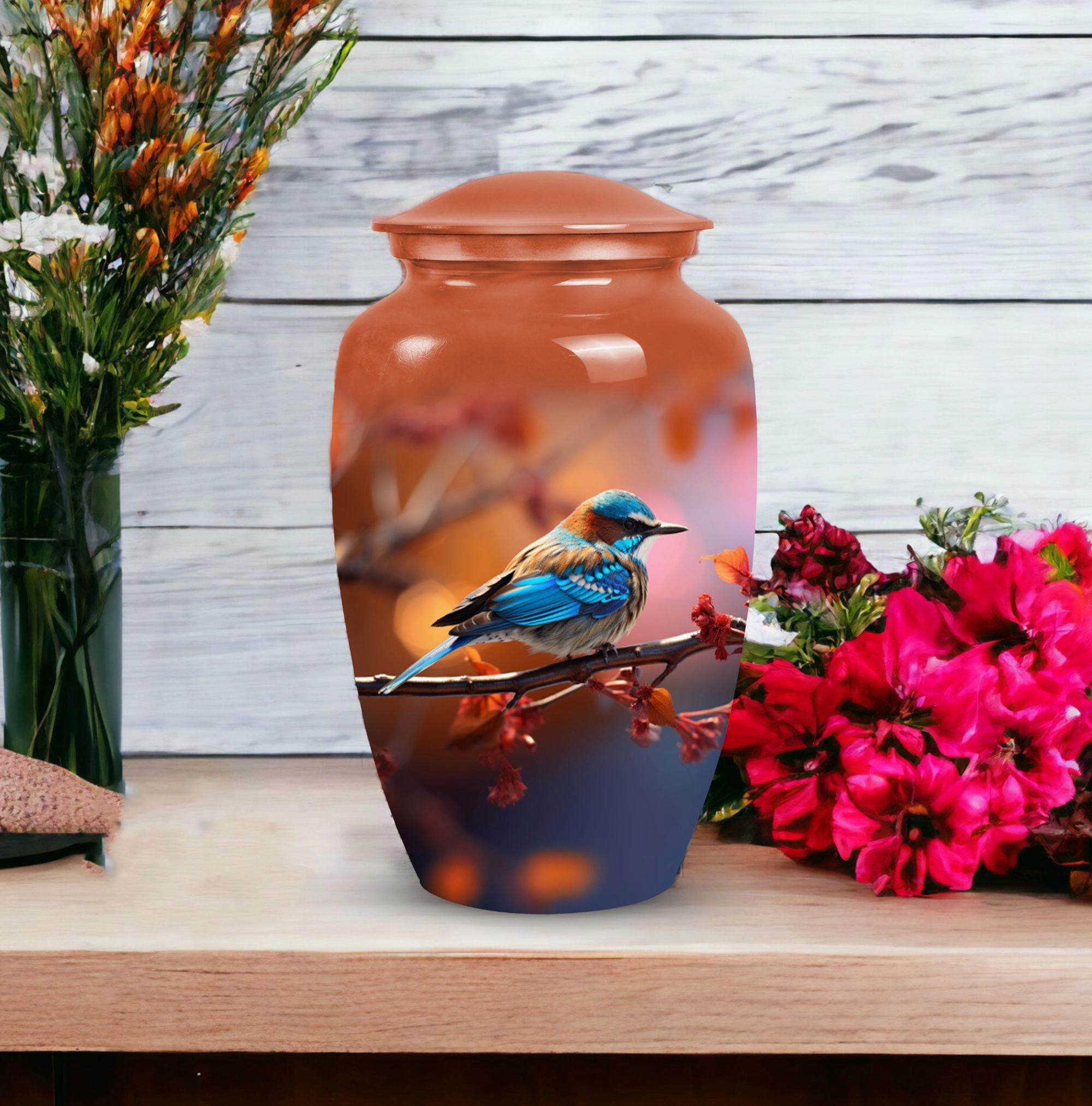 Blue Sparrow Memorial Cremation Classic: An Elegant Tribute