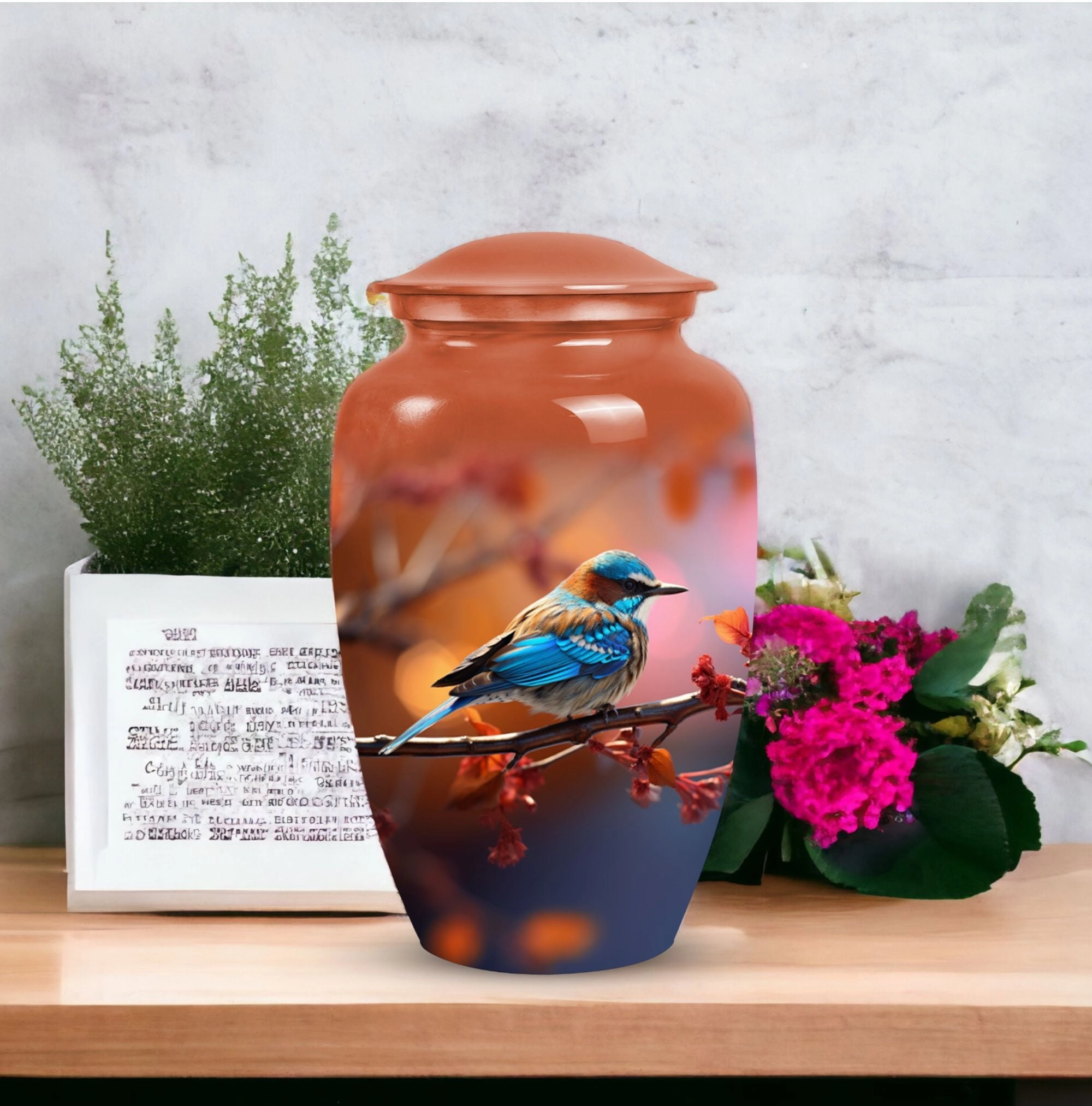 Blue Sparrow Memorial Cremation Classic: An Elegant Tribute