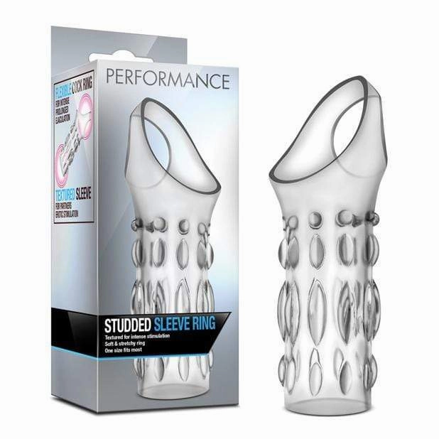 Blush Novelties - Performance Studded Cock Sleeve Ring (Clear)