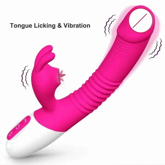Bunny G-Spot Clit Vibrator Sucking Tapping and Vibrating 3-in-1
