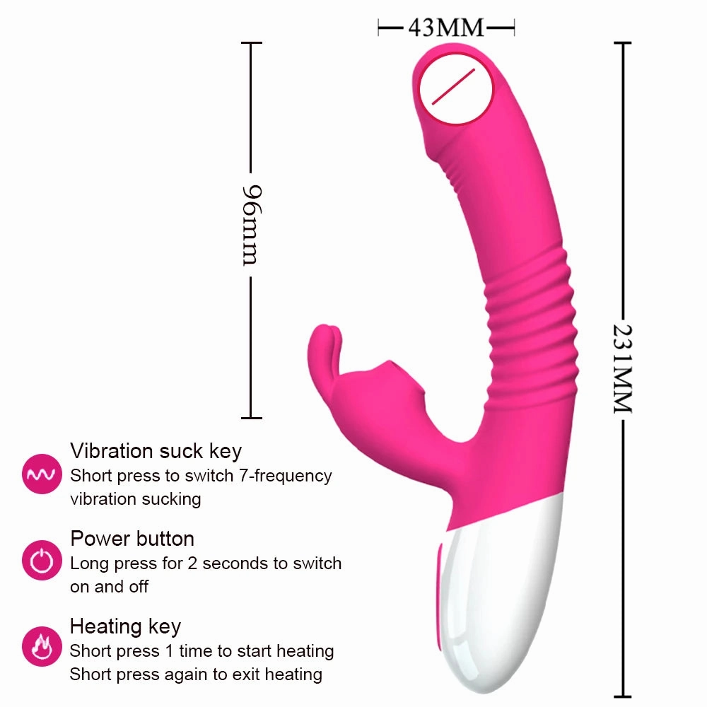 Bunny G-Spot Clit Vibrator Sucking Tapping and Vibrating 3-in-1