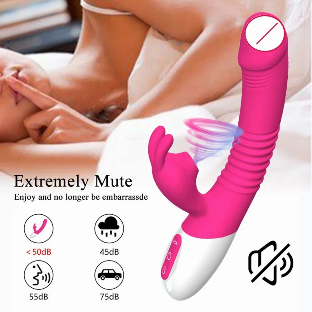 Bunny G-Spot Clit Vibrator Sucking Tapping and Vibrating 3-in-1
