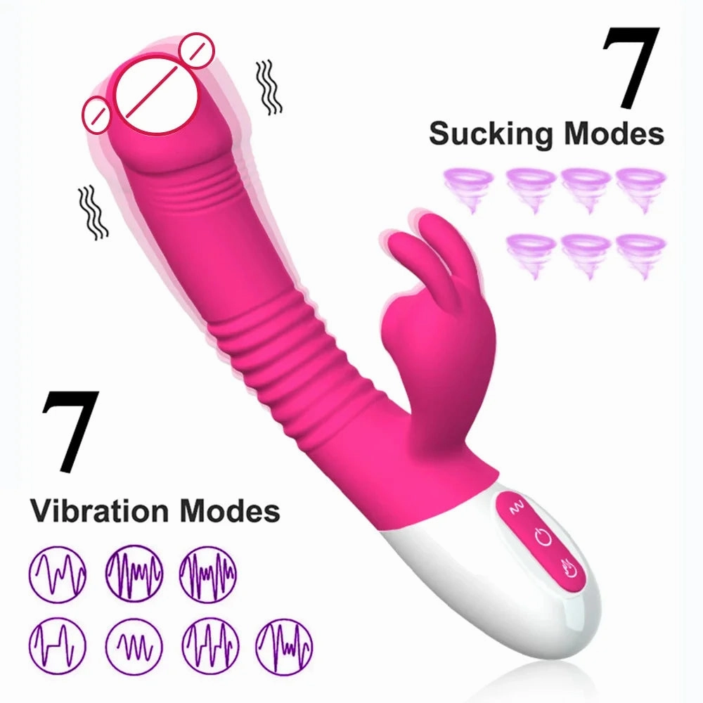 Bunny G-Spot Clit Vibrator Sucking Tapping and Vibrating 3-in-1