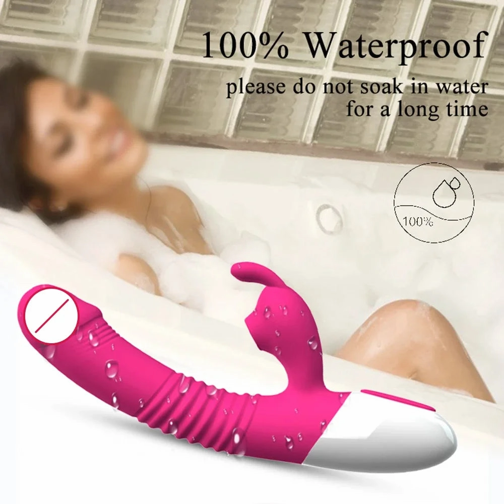 Bunny G-Spot Clit Vibrator Sucking Tapping and Vibrating 3-in-1