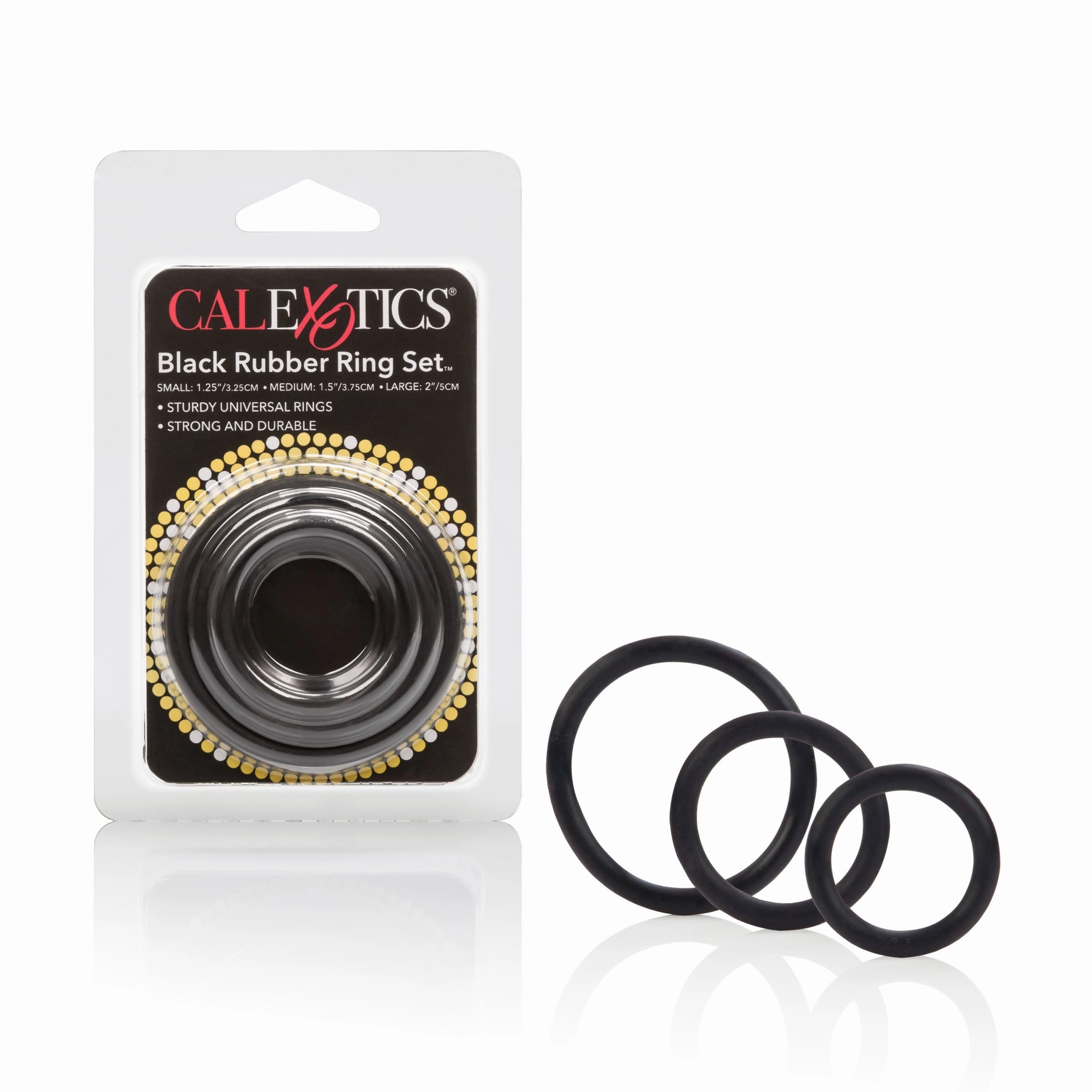 California Exotics - Black Rubber Ring Set (Black)